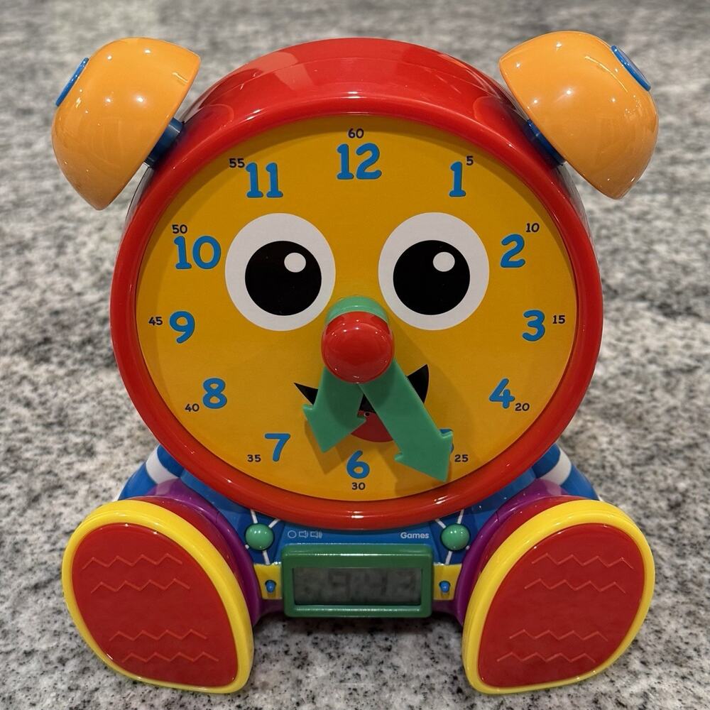 Learning Journey-Time Telling/Teaching Clock Toy-Telly Jr-Fun Bright Educational